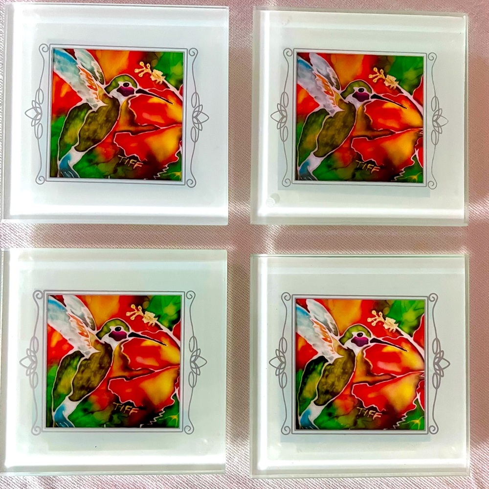Hummingbird coasters